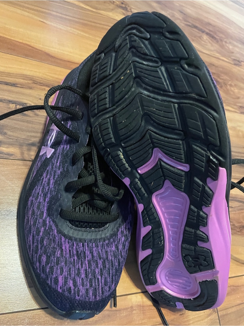 Under Armour liquify rebel Women's Black & Purple Running Shoes size 7.5 - Picture 4 of 7